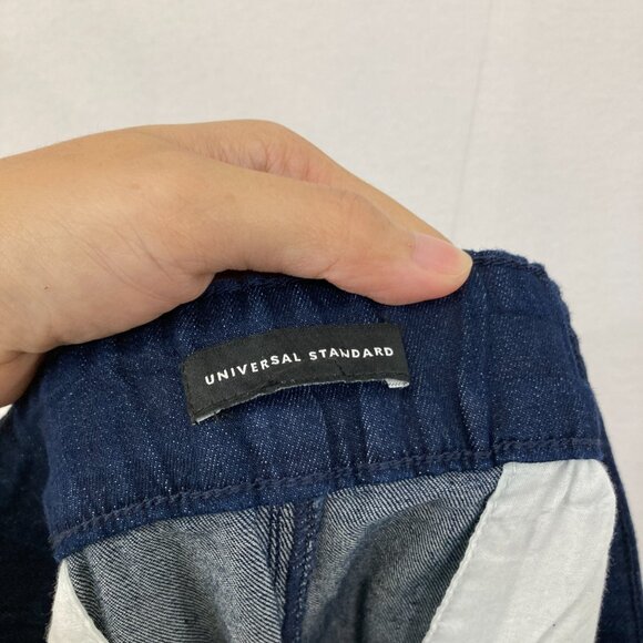 Universal Standard size 18 Comfort-Denim Drawstring Jeans in Dark Indigo - Picture 4 of 12